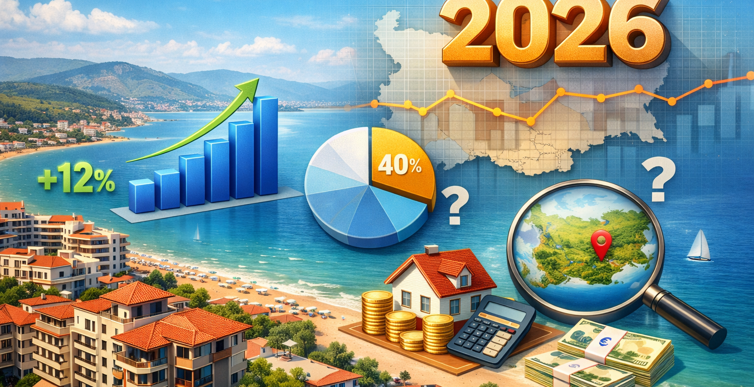 Цены на недвижимость в Болгарии 2026 — рынок недвижимости у моря, аналитика и рост цен