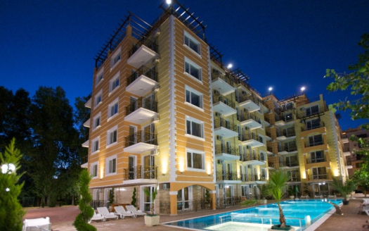 Трёхкомнатная квартира с видом на бассейн и горы — комплекс «Sweet Homes 1», Солнечный берег ID: 92362