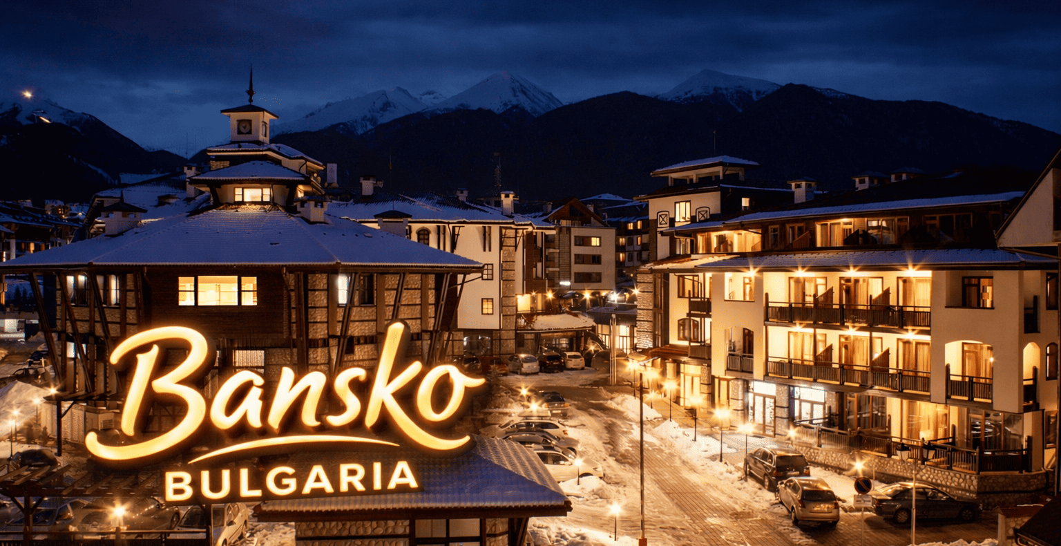Банско Болгария горнолыжный курорт в Пиринских горах