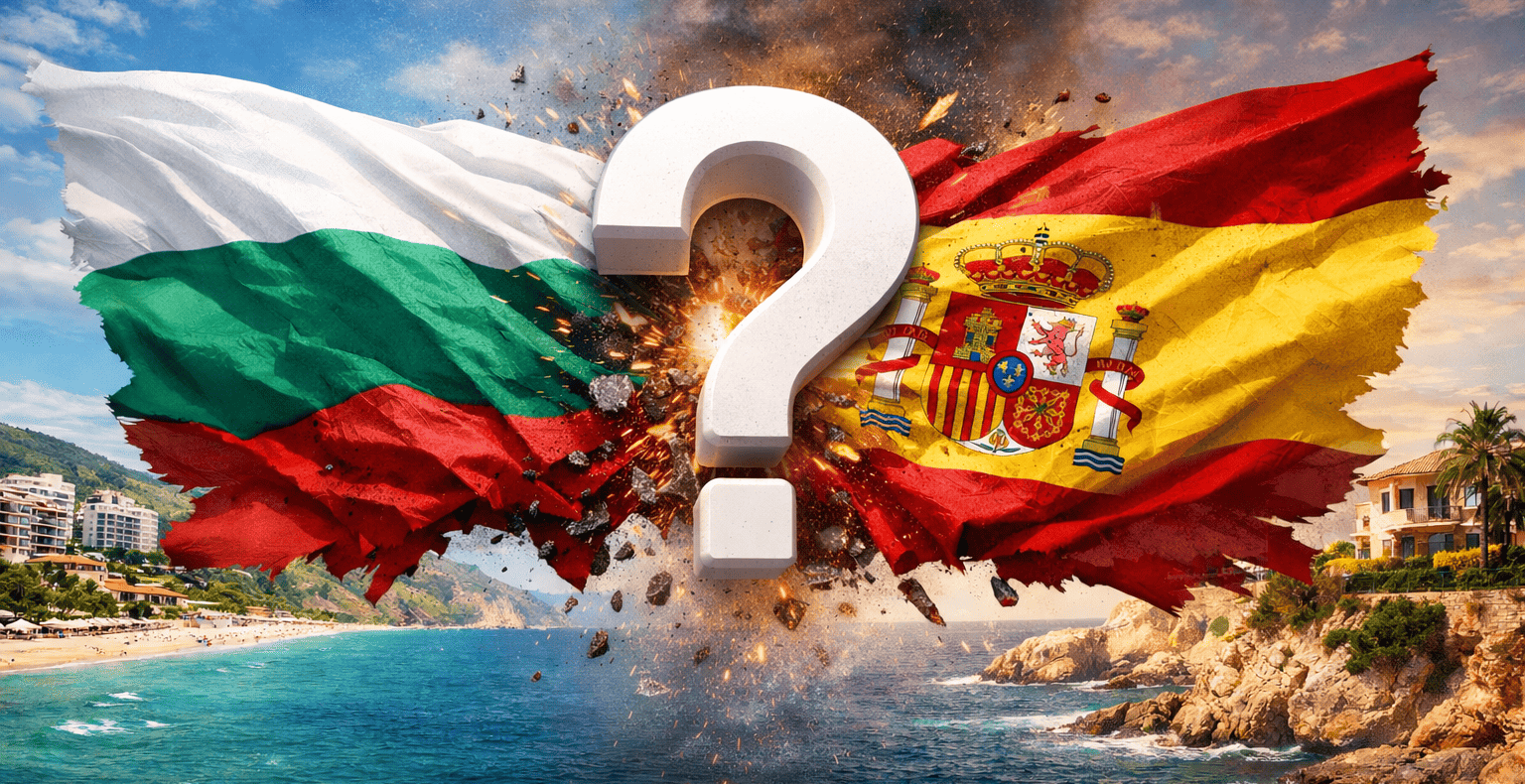 сравнение недвижимости в Болгарии и Испании у моря флаги конфликт выбор квартиры 2026