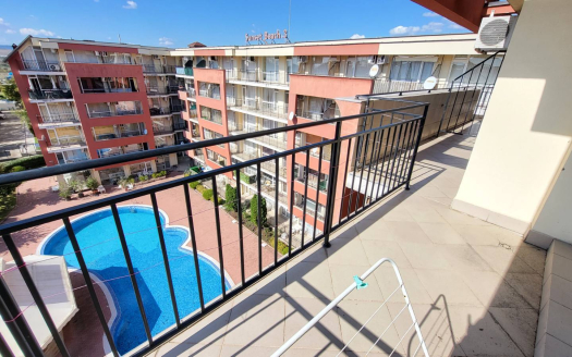 Трёхкомнатная квартира с видом на бассейн — комплекс «Sunset Beach 3», Солнечный берег ID: 91496