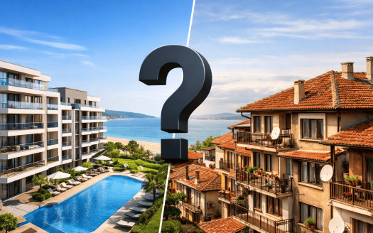 сравнение новостройки и вторичной недвижимости в Болгарии у моря инвестиции