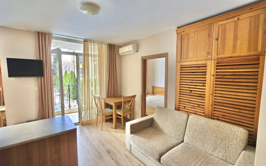 Двухкомнатная квартира с возможностью переделки в трёхкомнатную — комплекс «Dawn Park», Солнечный берег ID: 91468