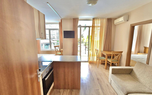 Двухкомнатная квартира с возможностью переделки в трёхкомнатную — комплекс «Dawn Park», Солнечный берег ID: 91468