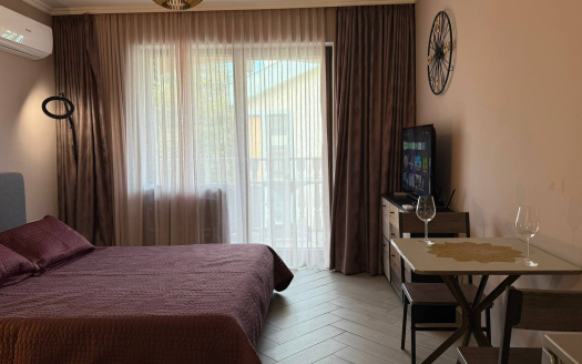 Студия люкс на первой линии — комплекс «Valencia Gardens», Несебр ID: 91201