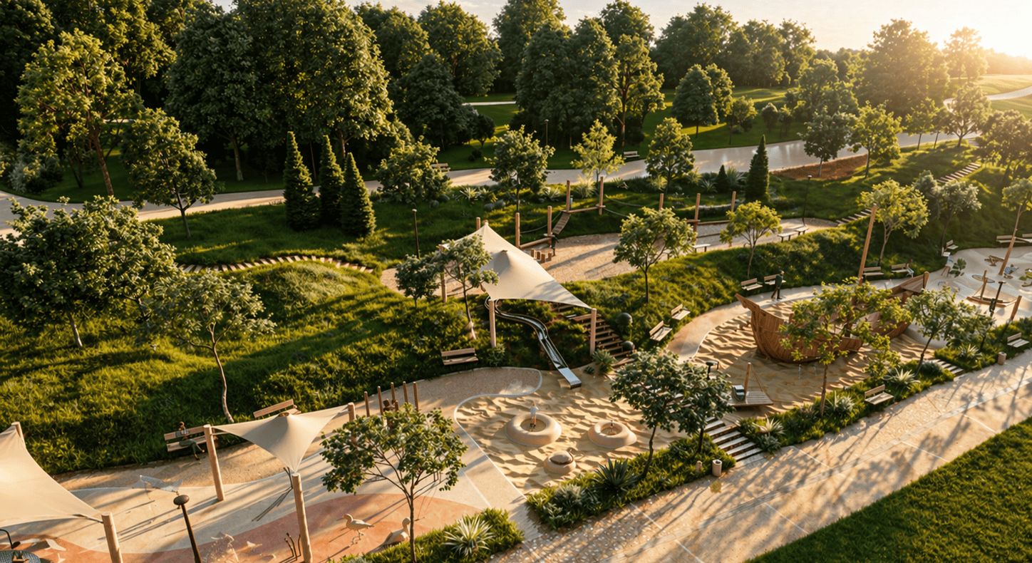 Новый приморский парк в Сарафово Бургас проект набережной и аллей у моря