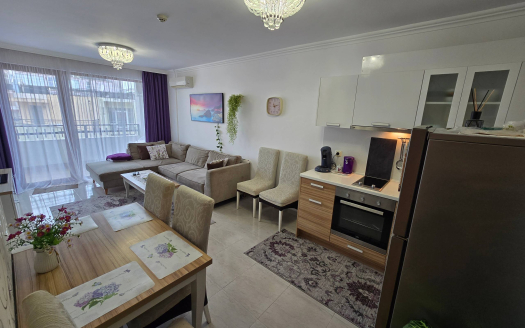 Трёхкомнатная квартира с двумя санузлами — комплекс «Olymp», Святой Влас ID: 92750