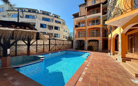 Двухкомнатная квартира с видом на бассейн — комплекс «Casa del Mar», Солнечный берег ID: 98531