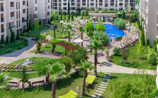 Двухкомнатная квартира в популярном комплексе Cascadas Family Resort,  Солнечный Берег ID: 99192