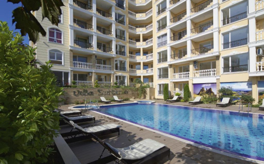 Двухкомнатная квартира в 160 метрах от моря в комплексе Villa Sardinia, Святой Влас ID: 100365