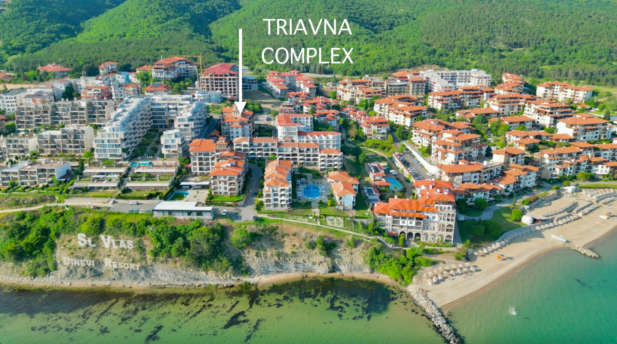Двухкомнатная квартира в 50 метрах от моря в Tryavna Beach, Святой Влас ID: 101468 - фото 3