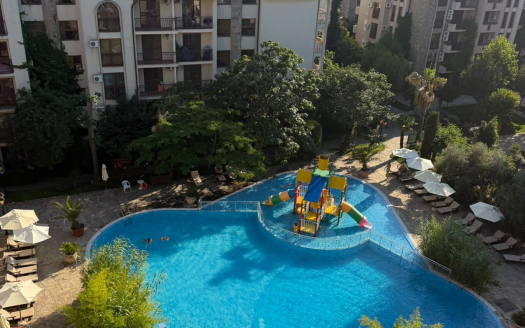 Двухкомнатная квартира с видом на бассейн в комплексе Cascadas Family Resort, Солнечный Берег ID: 103887