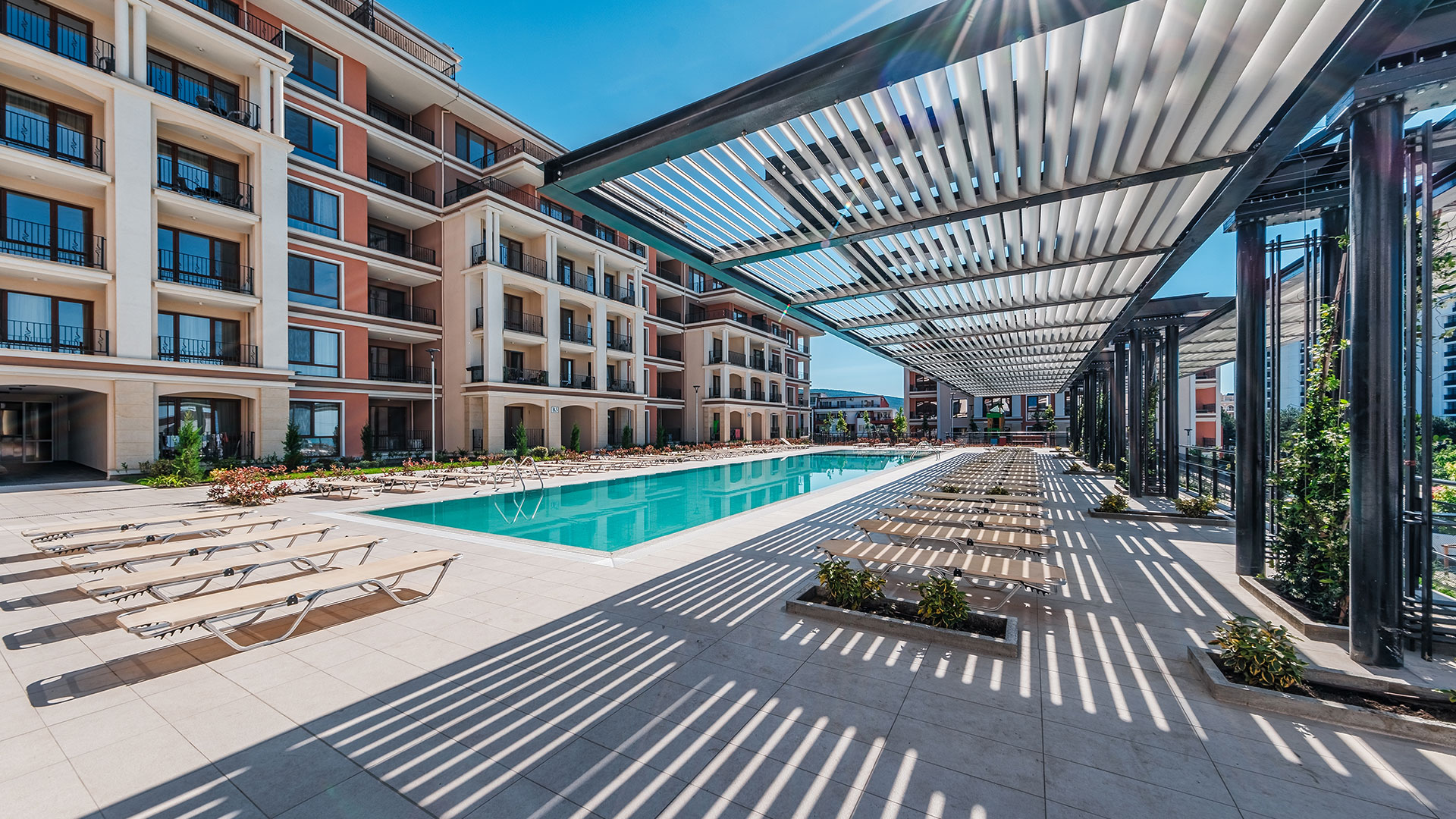 Двухкомнатная квартира с видом на море в комплексе Green Fort Suites, Солнечный Берег ID: 104464 - фото 2
