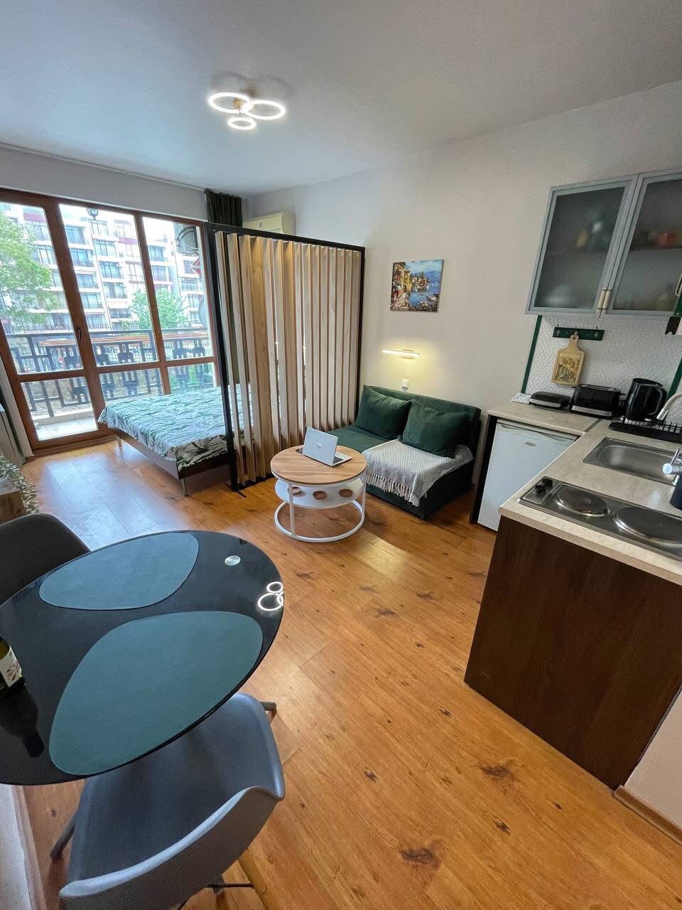 Студия в 350 метрах от моря в комплексе Panorama Bay 2, Святой Влас ID: 105336 - фото 1