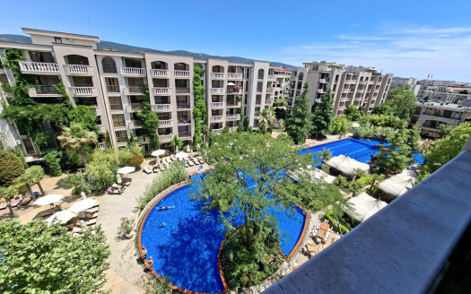 Двухкомнатная квартира с видом на бассейн в комплексе Cascadas Family Resort, Солнечный Берег ID: 104843