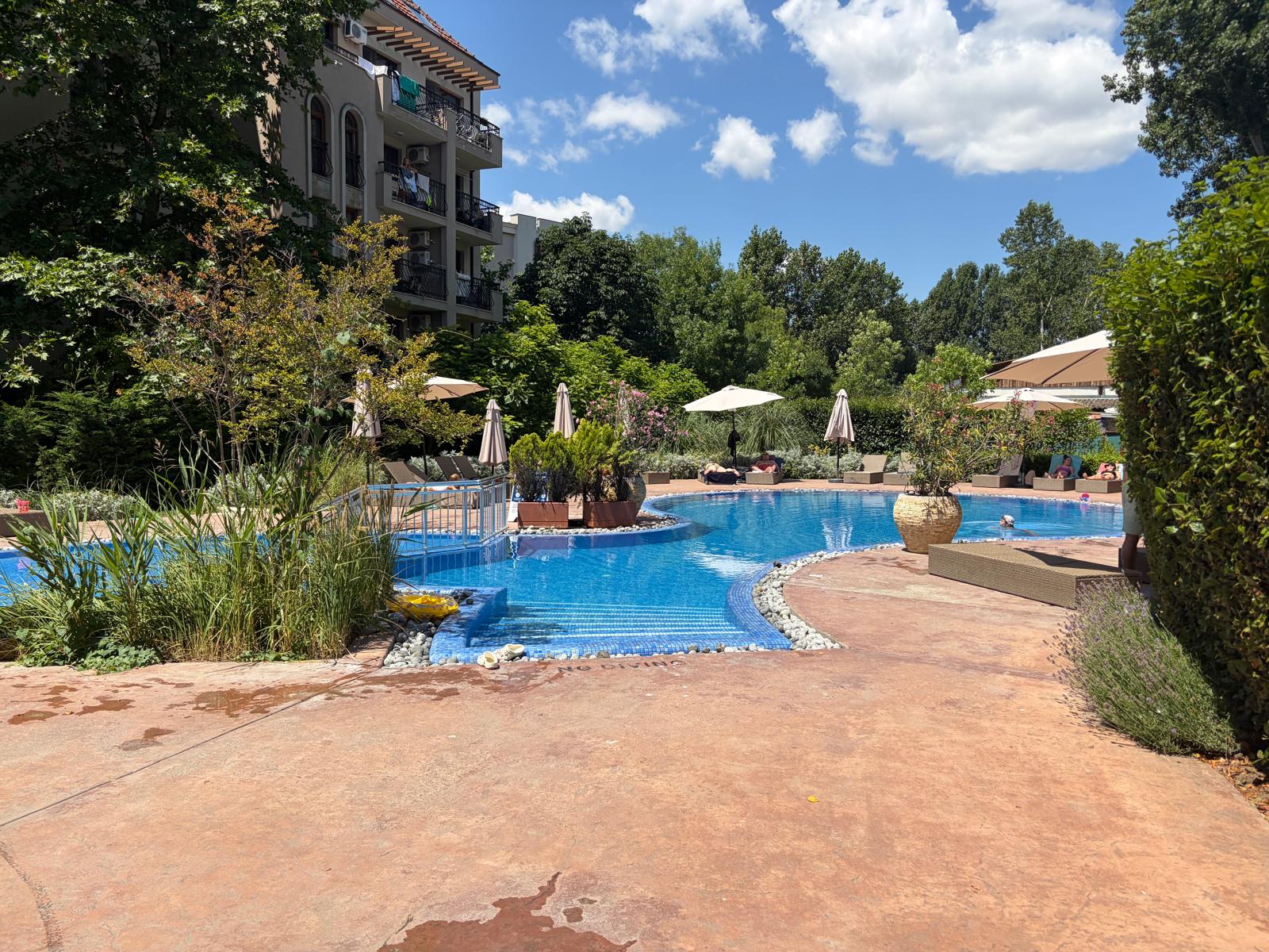 Двухкомнатная квартира с уютным двориком в комплексе Cascadas Family Resort (блок 2,1), Солнечный Берег ID: 105602 - фото 12