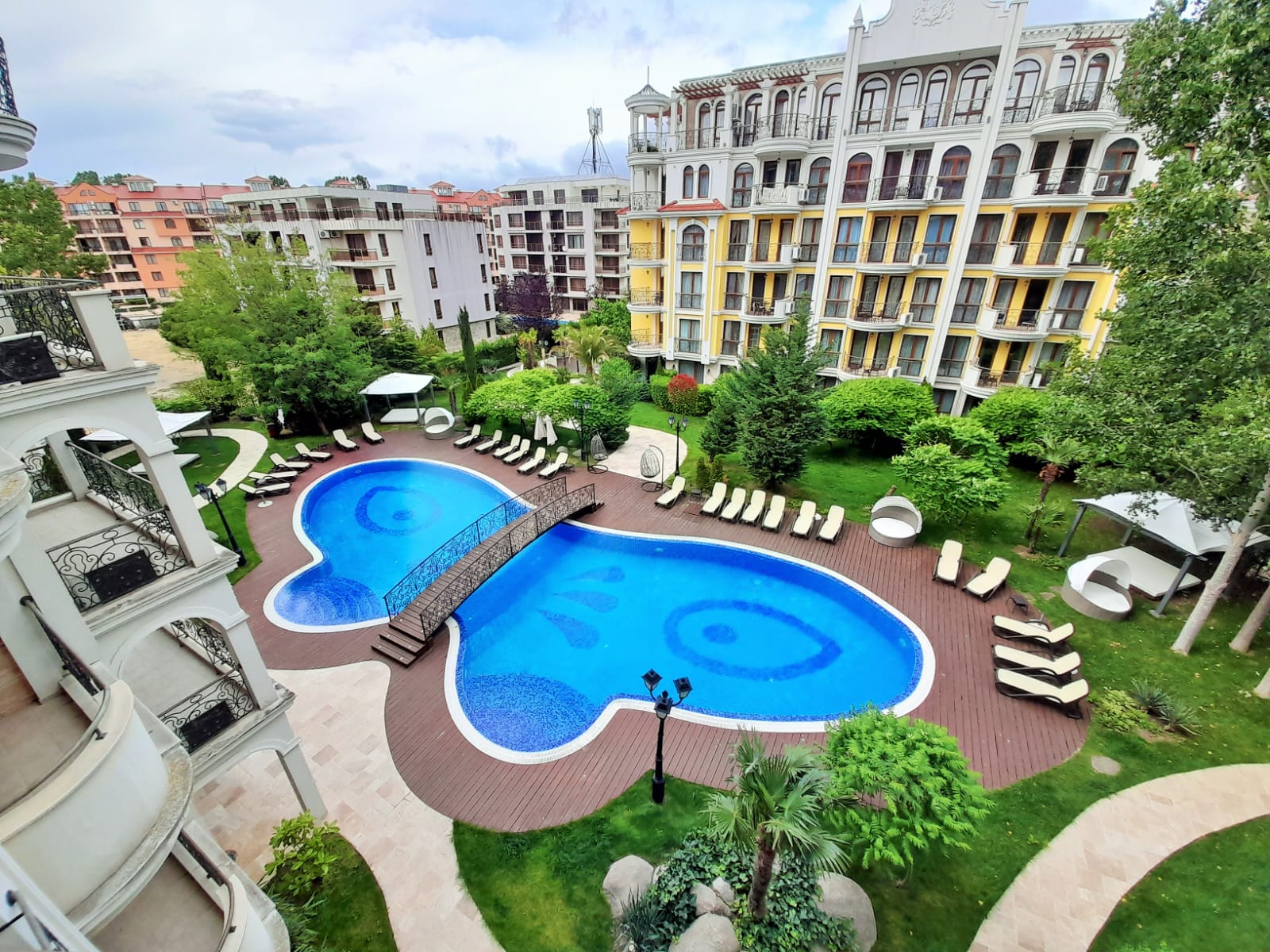 Студия с уютной террасой в комплексе Harmony Suites Monte Carlo, Солнечный Берег ID: 106235 - фото 1