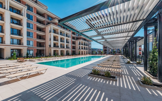 Двухкомнатная квартира в рассрочку с видом на море в новом комплексе Green Fort Suites, Солнечный Берег ID: 106580