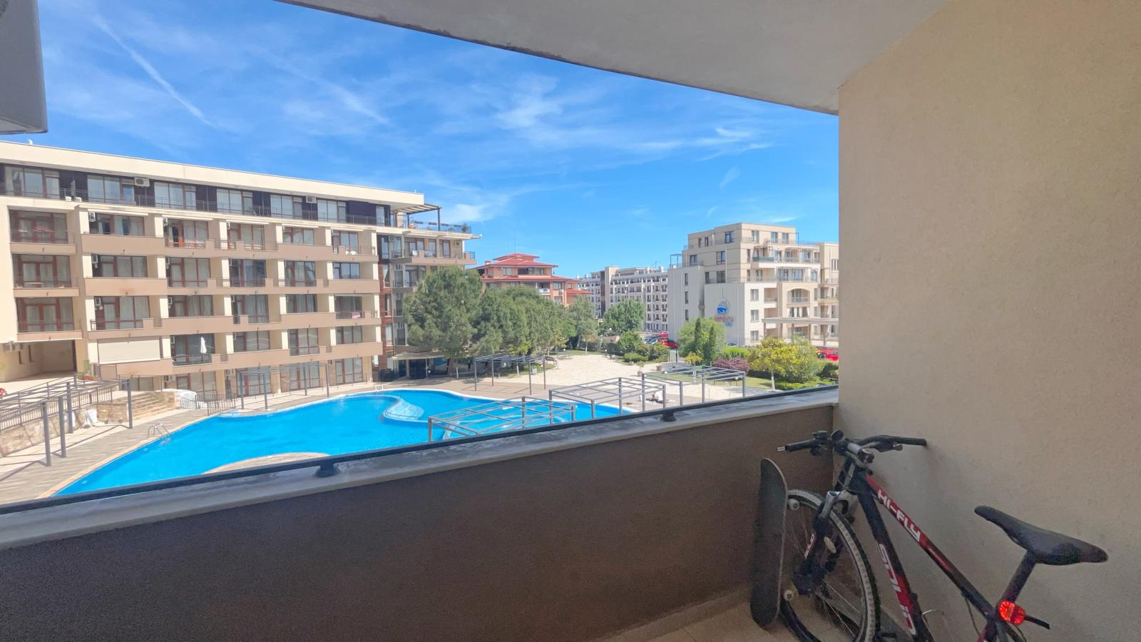 Просторная двухкомнатная квартира с видом на бассейн в комплексе Luxor, Святой Влас ID: 106764 - фото 10