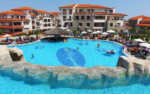 Zweizimmerwohnung mit Blick auf den Pool im Komplex Vineyards Resort, Aheloy ID: 108349