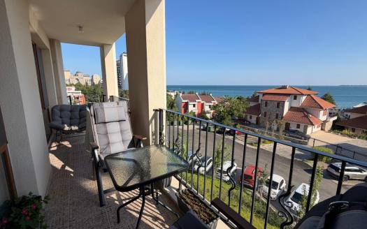 Three-room apartment with panoramic sea view in the Green Fort Suites complex, Sunny Beach ID: 109319