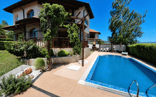 Двухэтажный дом с собственным бассейном и видом на море в комплексе Vineyards Resort, Ахелой ID: 107691