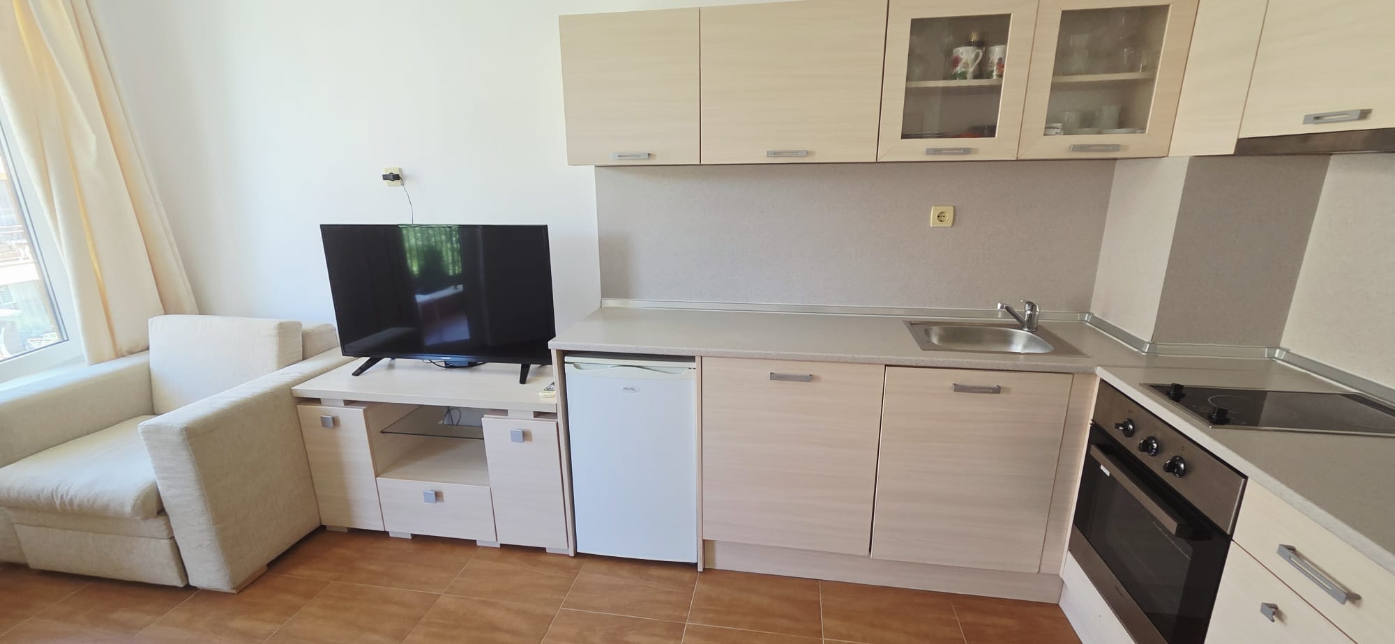 Просторная студия в 180 метрах от моря в комплексе Panorama Dreams, Святой Влас ID: 107107 - фото 9