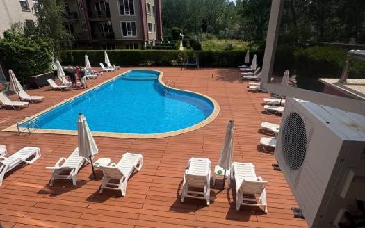 Dwupokojowe mieszkanie z widokiem na basen w kompleksie Stella Polaris 2, Słoneczny Brzeg ID: 109956