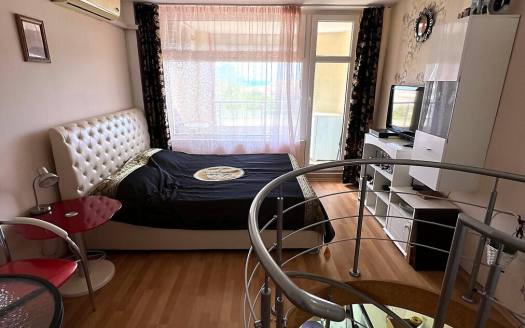 Two-room duplex 300 meters from the beach in the Global Vill complex, Sunny Beach ID: 111349