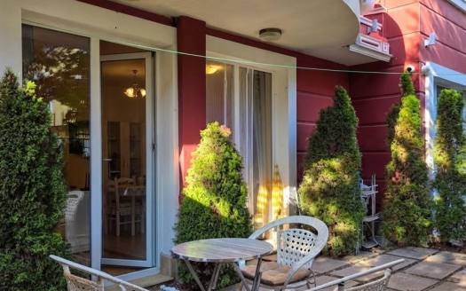 Двустаен апартамент със собствен двор в комплекс Messembria Resort, Слънчев Бряг ID: 112292