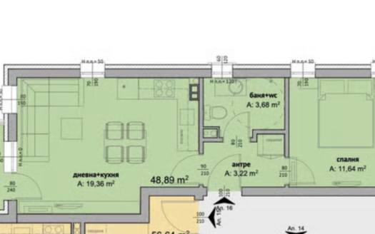 Двустаен апартамент без такса поддръжка в новия комплекс La Mer Home ID: 114670