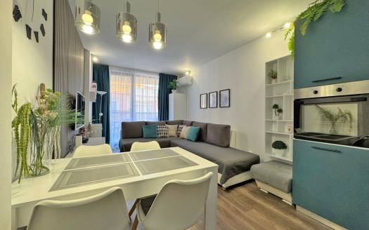 Стилно двустаен апартамент в новия блок на комплекс Sunny View Central, Слънчев бряг ID: 114664
