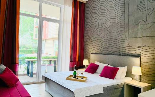 Стилен тристаен апартамент в комплекс Sunny View Central, Слънчев бряг ID: 112735